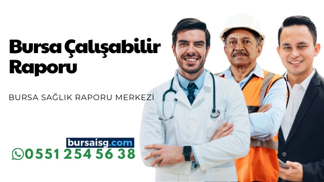 Bursa Çalışabilir Raporu 1 Bursa işe giriş sağlık belgesi ve Bursa çalışabilir raporu inceleyen uzman doktor.